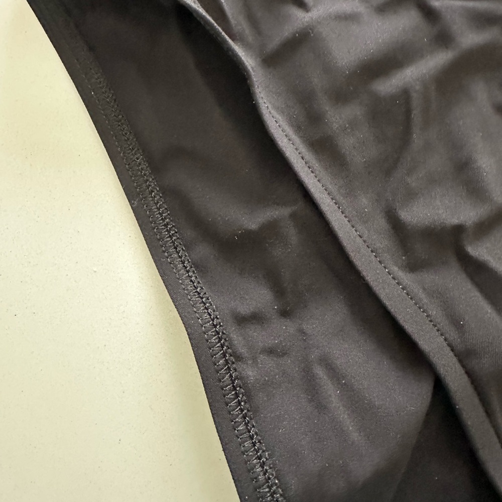 EUC szM Black Lise Charmel Ajourage Couture one-piece swimsuit deep back plunge - Picture 5 of 7